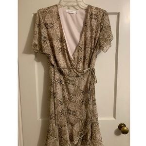 Snakeskin print dress from Nordstrom